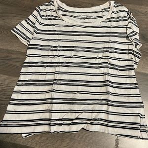 Aeropostale striped semi cropped shirt